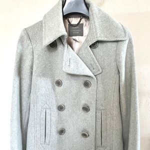 J.Crew Wool Peacoat - Light Grey Size 6